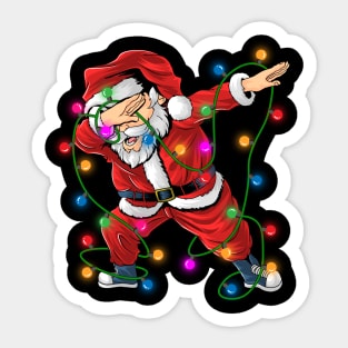 Dabbing Santa Claus Christmas Fun Ho Dubbing Sticker